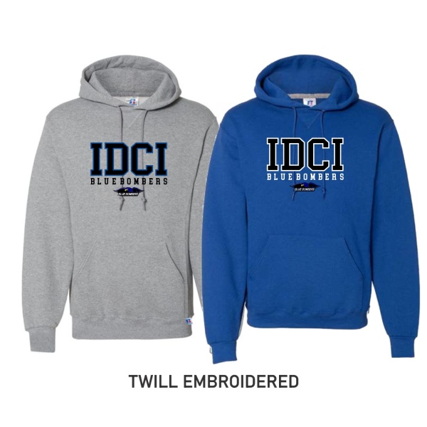 Adult Russell Athletic Hoodie with Printed Front Logo